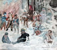 Отступление французов. 1937 г. Каленцева Галя. 10 лет. Отступление французов. 1937 г. Каленцева Галя. 10 лет.